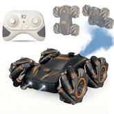 Toybot 2.4GHz 4WD Remote Control Drift Stunt Car Toy for Kids with Lights, Music and Smoke - Double Sided 360° Rotating Dancing and Crawling RC Car with Rechargeable Battery : Amazon.in: Toys & Games
