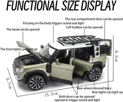 Toybot 1:32 Scale Land Rover Defender Model Car - Exclusive Alloy Metal Pullback toys with Openable Doors, Lights, and Music Price in India - Buy Toybot 1:32 Scale Land Rover Defender Model Car - Exclusive Alloy Metal Pullback toys with Openable Doors,